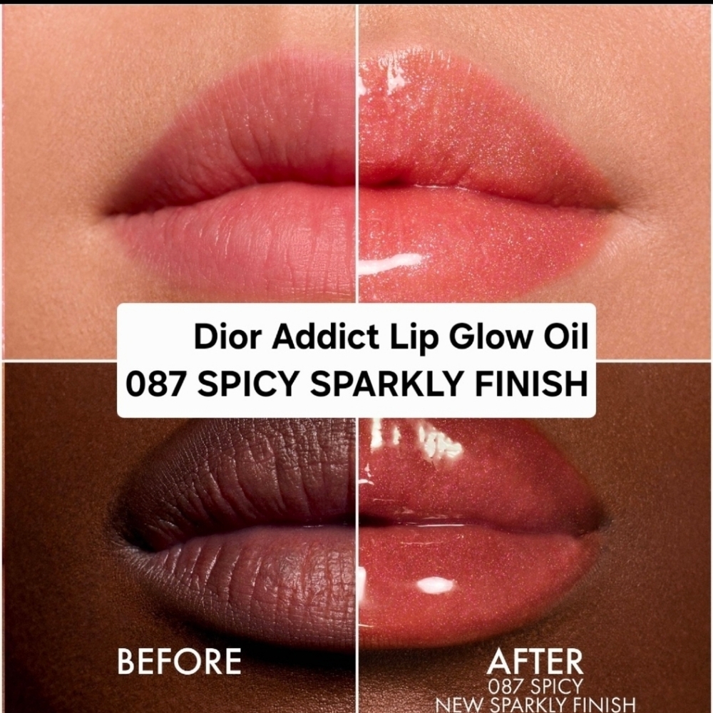 Dior Addict Lip Glow Oil 087 SPICY SPARKLY FINISH. BNIB - Picture 2 of 6